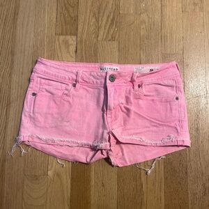 Bullhead Pink Denim Shorts